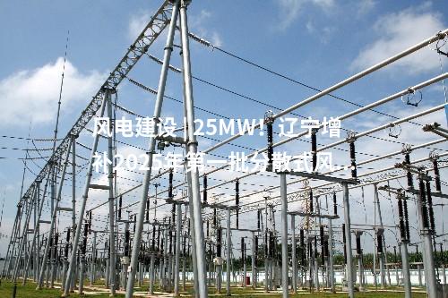 風電建設 | 25MW！遼寧增補2025年第一批分散式風電項目