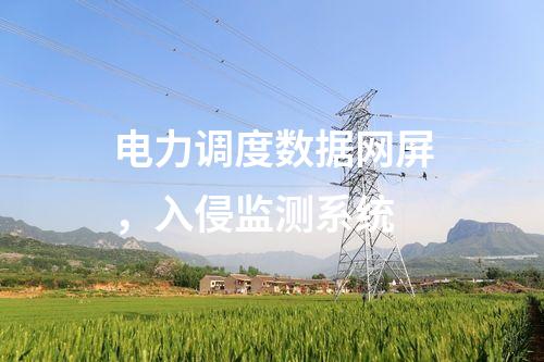 電力調度數據網屏，入侵監測系統