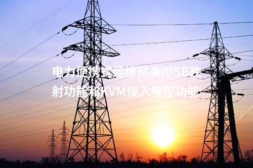 電力便攜式運維網關|USB映射功能和KVM接入管控功能