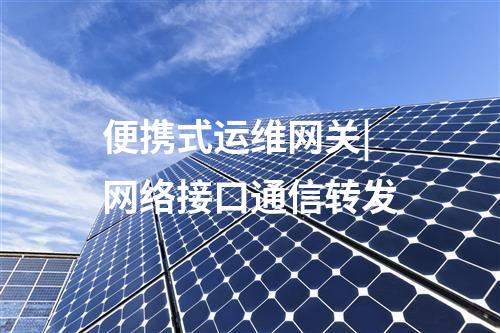 便攜式運維網關|網絡接口通信轉發