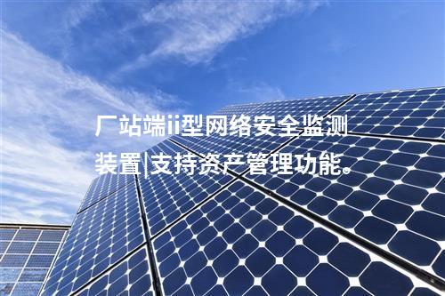 廠站端ii型<a href=http://m.h7484.cn/info/2.html target=_blank class=infotextkey>網(wǎng)絡(luò)安全監(jiān)測裝置</a>|支持資產(chǎn)管理功能。