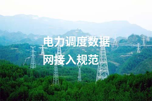 電力調度數據網接入規范
