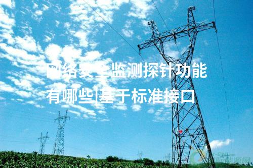 網絡安全監測探針功能有哪些|基于標準接口